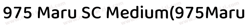 975 Maru SC Medium(975MaruSC Medium字体转换